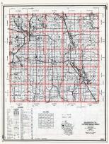 Barron County Map, Wisconsin State Atlas 1959